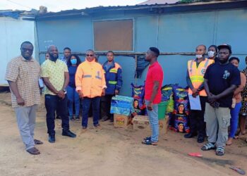 NADMO and Adentan MP Support Fire Victims with Relief Items and GH₵5,000 at Little Roses